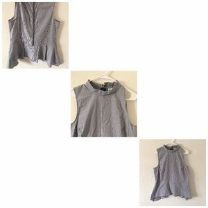 Super cute tank top with zip up back detail